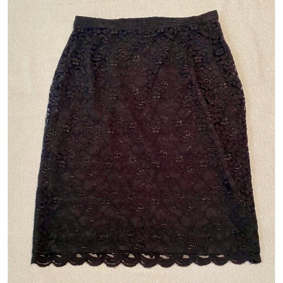 Terry Lewis Classic Luxuries black scalloped skirt - Picture 1 of 2